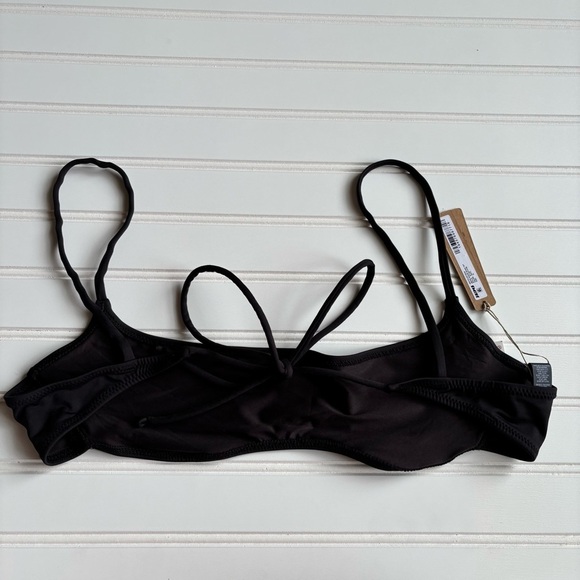 SKIMS | Women's Micro Scoop Bikini Top Black Size XL NWT Beach Pool Vacation - Picture 7 of 8